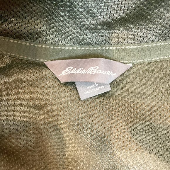 Eddie Bauer Chilali Faux Shearling Full-Zip Mock Neck Camo L - Picture 5 of 7